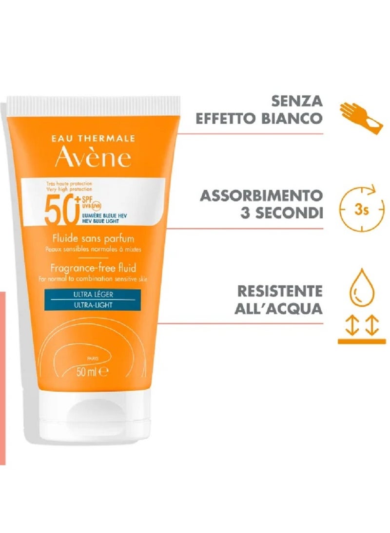 Avene Fluid Spf50 + Without Perfume 50 MLml - Image 2