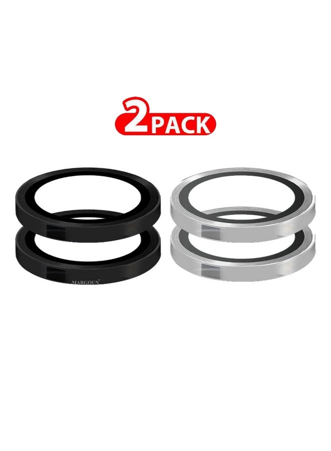 MARGOUN 2 Pack For iPhone 15 Camera Lens Protector 9H Tempered Glass Scratch Resistant HD Lens Shield Multicolour - Image 1