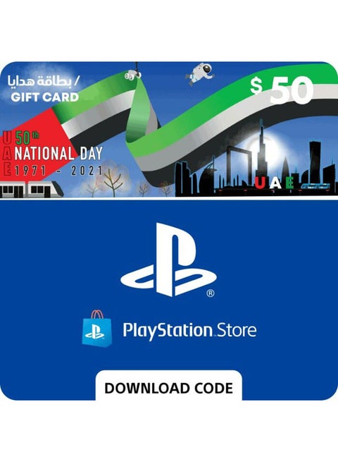Sony Playstation UAE 50 USD Gift Card Best Price Egypt Cairo, Giza