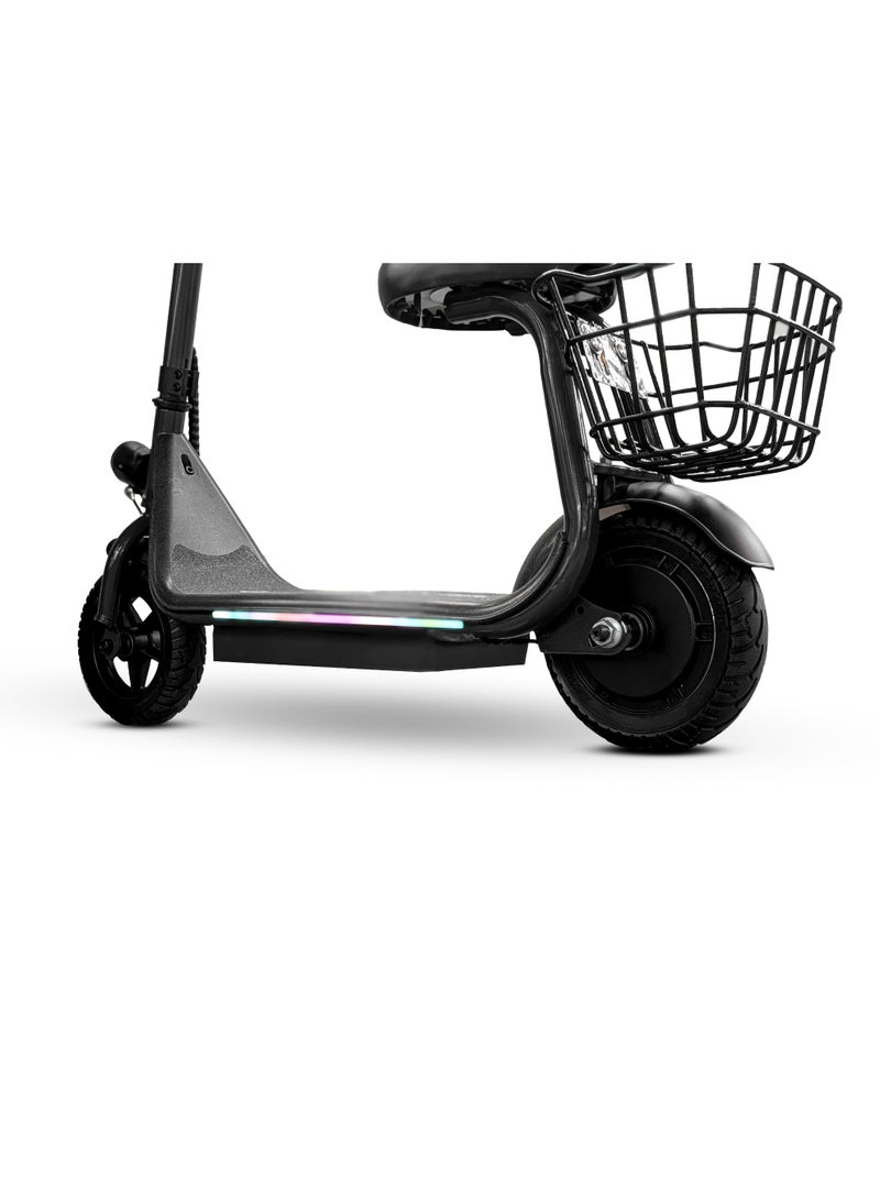 MYTOYS MT390 2025 Kids Electric Scooter With Seat Led Light On Handle And Deck, Bluetooth Speaker, Key Start,250W Brushless Motor Three Speed Modes 18Km/H Electric Scooter For Kids - Image 2