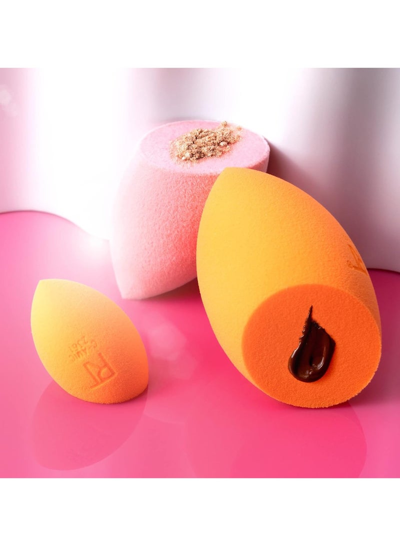 REAL TECHNIQUES Ultimate Makeup Sponge Blending, Setting Trio, Use Liquid And Cream Foundation, Flawless Results, For Dewy Or Matte Finish 3 Sponges Multicolor - Image 3
