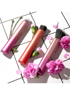 REAL TECHNIQUES 3-In-1 Brush, Custom Slide For Bronzer And Contour Makeup, 3 Settings For Sheer, Medium, Or Focused Application, Travel-Sized Kabuki, Cruelty-Free Pink  - Image 2