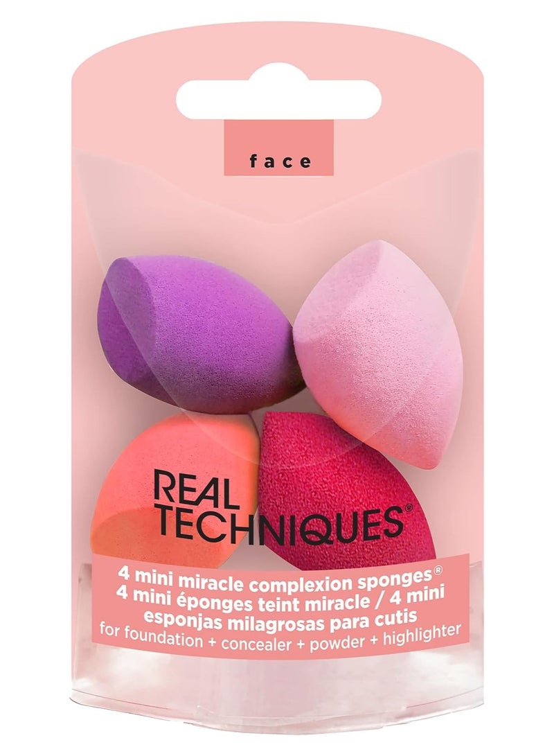 REAL TECHNIQUES 4 Mini Miracle Complexion Sponges Multicolour - Image 2