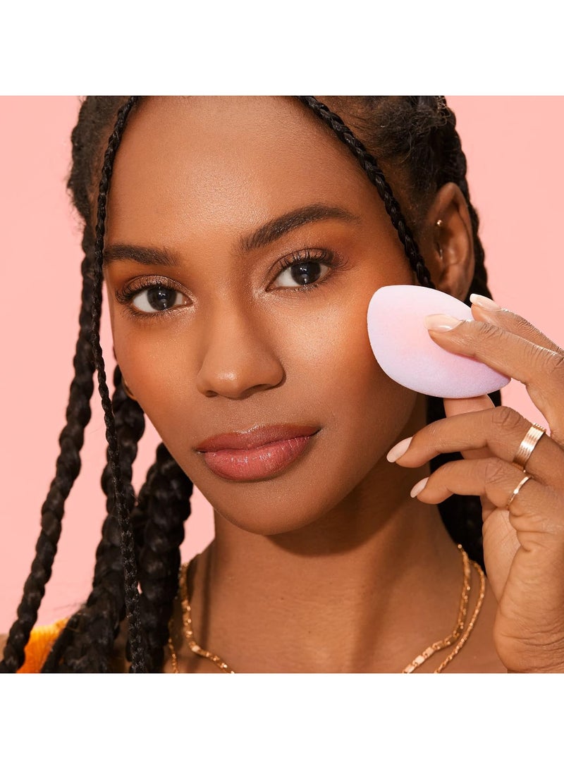 REAL TECHNIQUES Iconic Blend + Set Makeup Sponge Duo, Makeup Blending Sponges, For Liquid, Cream, & Powder, Cloud Skin, Powder Sponge & Foundation Sponge, Packaging May Vary Multicolour - Image 4