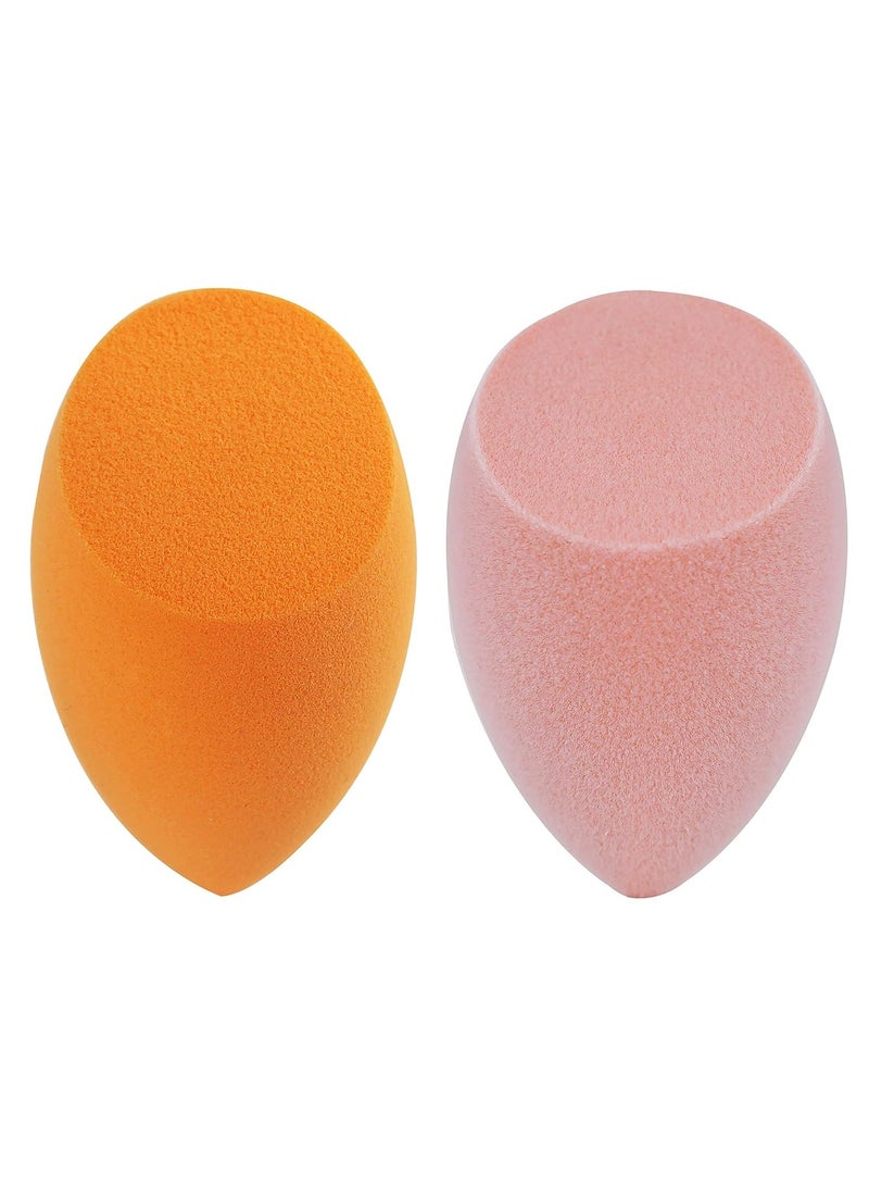 REAL TECHNIQUES Iconic Blend + Set Makeup Sponge Duo, Makeup Blending Sponges, For Liquid, Cream, & Powder, Cloud Skin, Powder Sponge & Foundation Sponge, Packaging May Vary Multicolour - Image 5