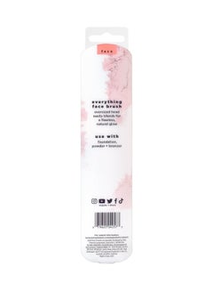 REAL TECHNIQUES Everything Face, Flawless Finish, Streak Free Application, For Foundation And Powder Makeup Application, Fluffy Face Brush, Cruelty Free Orange  - Image 4