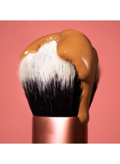 REAL TECHNIQUES Expert Face Liquid + Cream Foundation And Other Products, Buildable Coverage For Base Makeup, Dense, Synthetic Bristles, Vegan Also Cruelty-Free Orange  - Image 3