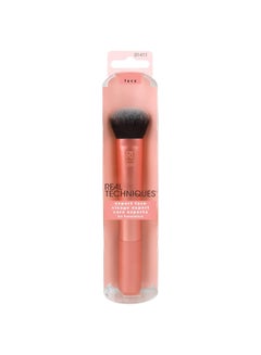 REAL TECHNIQUES Expert Face Liquid + Cream Foundation And Other Products, Buildable Coverage For Base Makeup, Dense, Synthetic Bristles, Vegan Also Cruelty-Free Orange  - Image 1