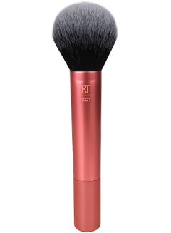 REAL TECHNIQUES Ultra Plush Setting Powder, Bronzer + Blush, Sheer, Buildable Coverage, Large, Fluffy Brush, Vegan, Cruelty-Free And Synthetic Bristles Orange  - Image 2