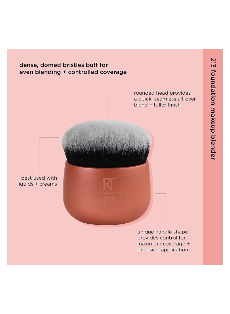 REAL TECHNIQUES Foundation Kabuki Makeup Blender Brown - Image 3