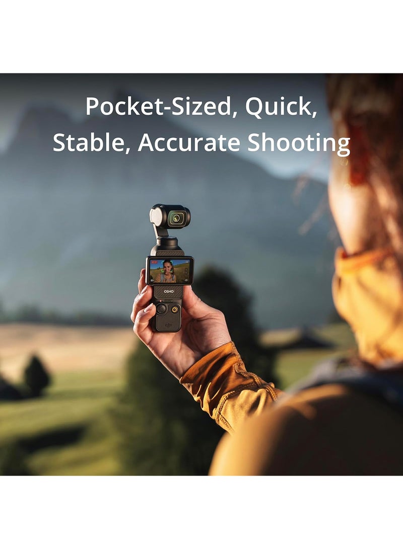 dji - Osmo Pocket 3 Vlogging Camera With 1-Inch CMOS & 4K/120fps Video 3-Axis Stabilization Fast Focusing Face/Object Tracking 2-Inch Rotatable Touchscreen Small Video Camera For Photography Youtube - Image 1