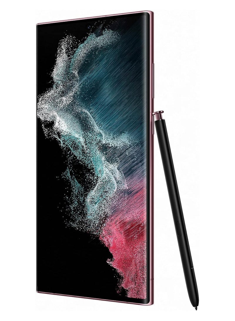 Samsung Galaxy S22 Ultra Dual Sim Burgundy 12GB RAM 256GB 5G International Version - Image 1