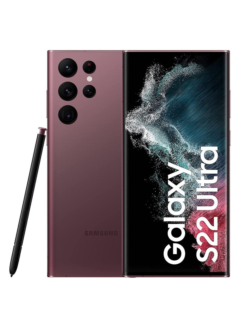 Samsung Galaxy S22 Ultra Dual Sim Burgundy 12GB RAM 256GB 5G International Version - Image 2
