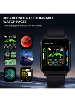 Aukey Smartwatch with Calling Function, 1.4-inch TFT LCD display, IP68 Waterproof, 12 Days Battery Life Fitness Tracker with Sport & Health tracking & Customise faces SW-1S Black  - Image 4