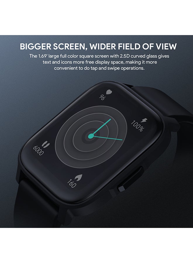 Aukey - Smartwatch with Calling Function, 1.4-inch TFT LCD display, IP68 Waterproof, 12 Days Battery Life Fitness Tracker with Sport & Health tracking & Customise faces SW-1S Black - Image 1
