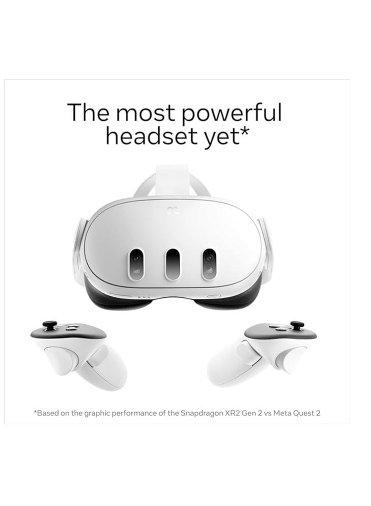 Meta - Quest 3 512GB – Standalone Virtual Reality Headset | Breakthrough mixed reality – Powerful performance white - Image 1