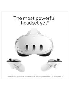Meta Meta Quest 3 128GB – Standalone Virtual Reality Headset | Breakthrough mixed reality – Powerful performance white  - Image 1