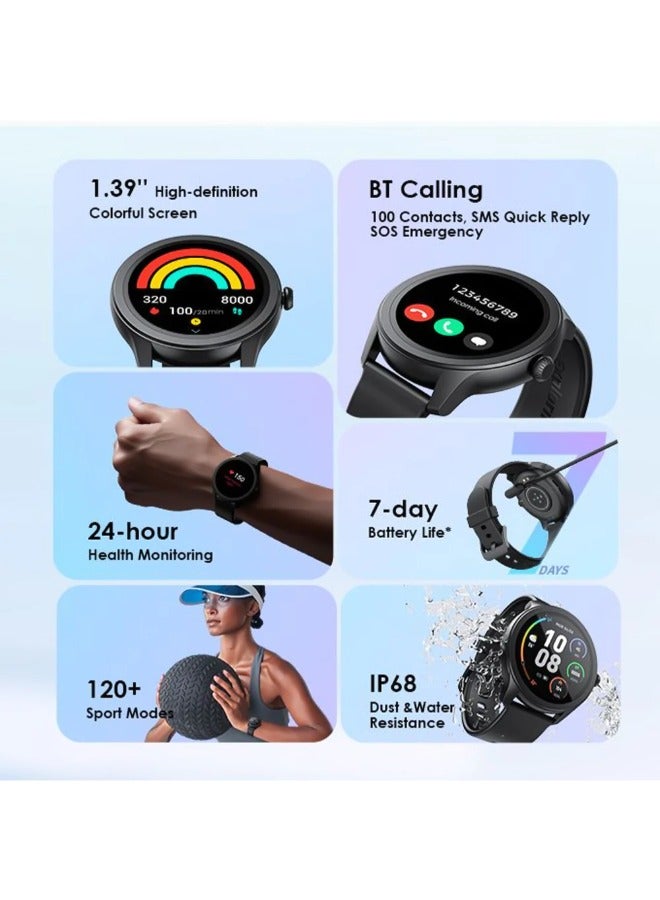 Oraimo - Watch 2R OSW-30 Smart Watch With  Silicone Strap Black - Image 1