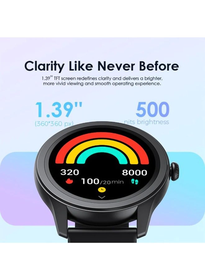 Oraimo Watch 2R OSW-30 Smart Watch With  Silicone Strap Black - Image 5