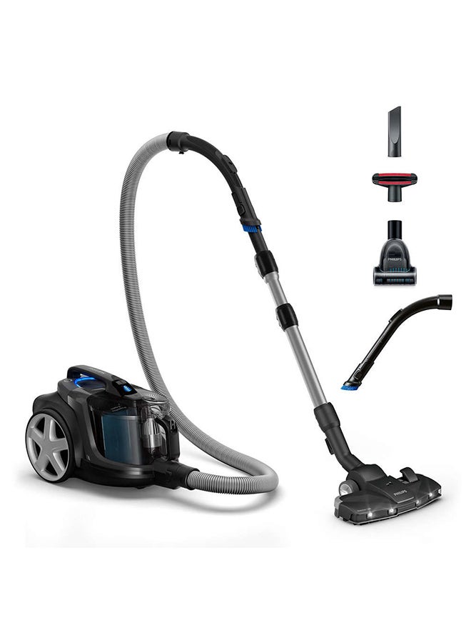 Philips - PowerPro Expert Bagless Vacuum Cleaner - PowerCyclone 8, TriActive+ LED Nozzle, 2L Dust Capacity, 900 W FC9747/09 Ink Black - Image 1