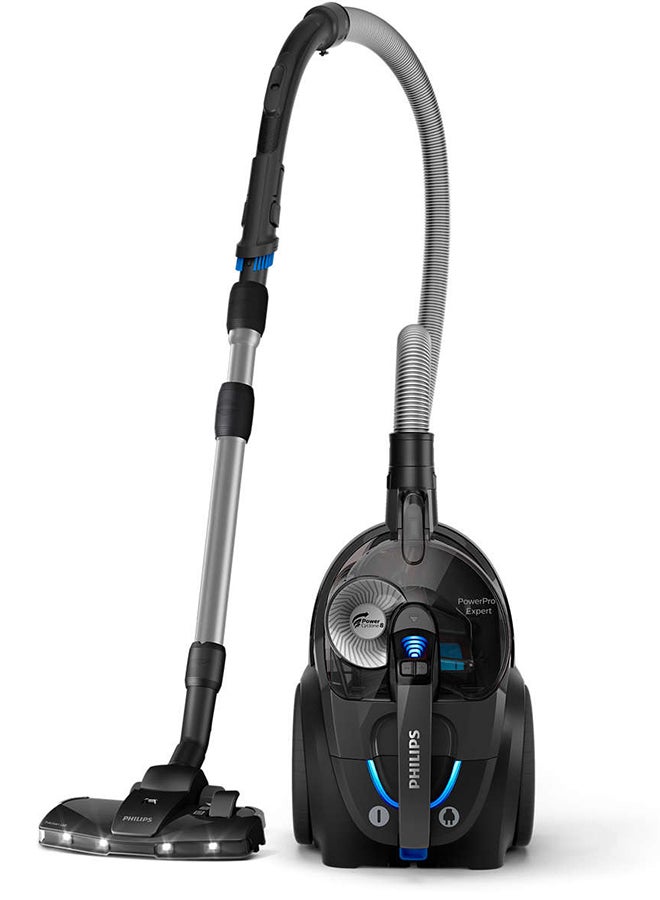Philips PowerPro Expert Bagless Vacuum Cleaner - PowerCyclone 8, TriActive+ LED Nozzle, 2L Dust Capacity, 900 W FC9747/09 Ink Black - Image 1