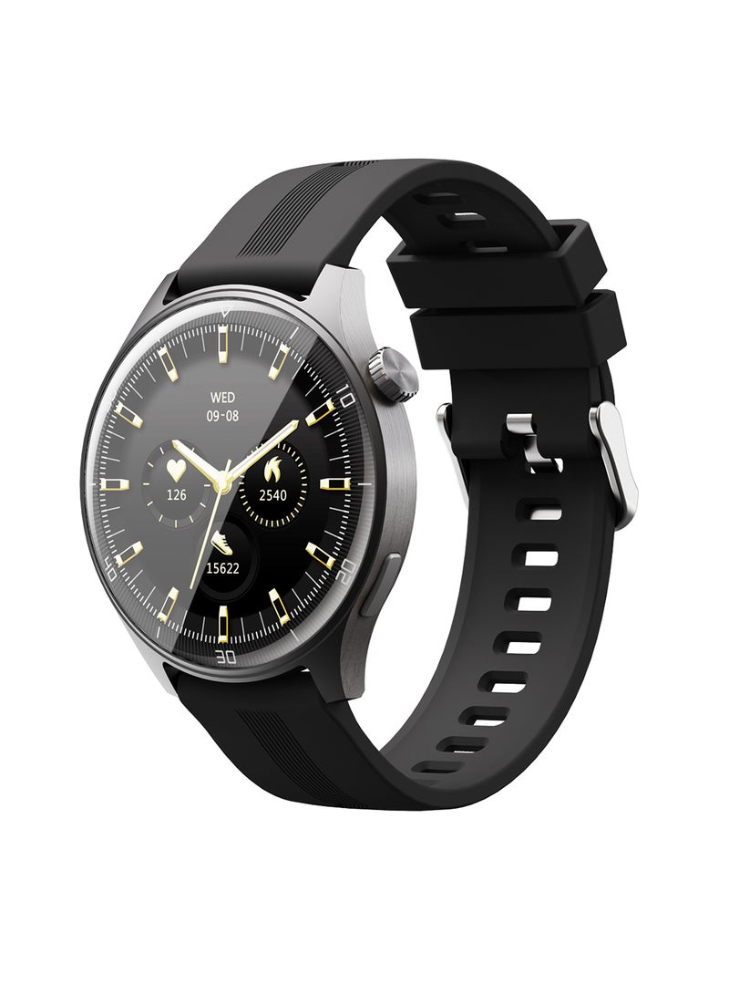Aukey - Smartwatch with Calling Function, 1.45-inch TFT LCD display, IP67 Waterproof, 15 Days Battery Life Fitness Tracker with Sport & Health tracking & Customise faces SW-2P Grey - Image 1