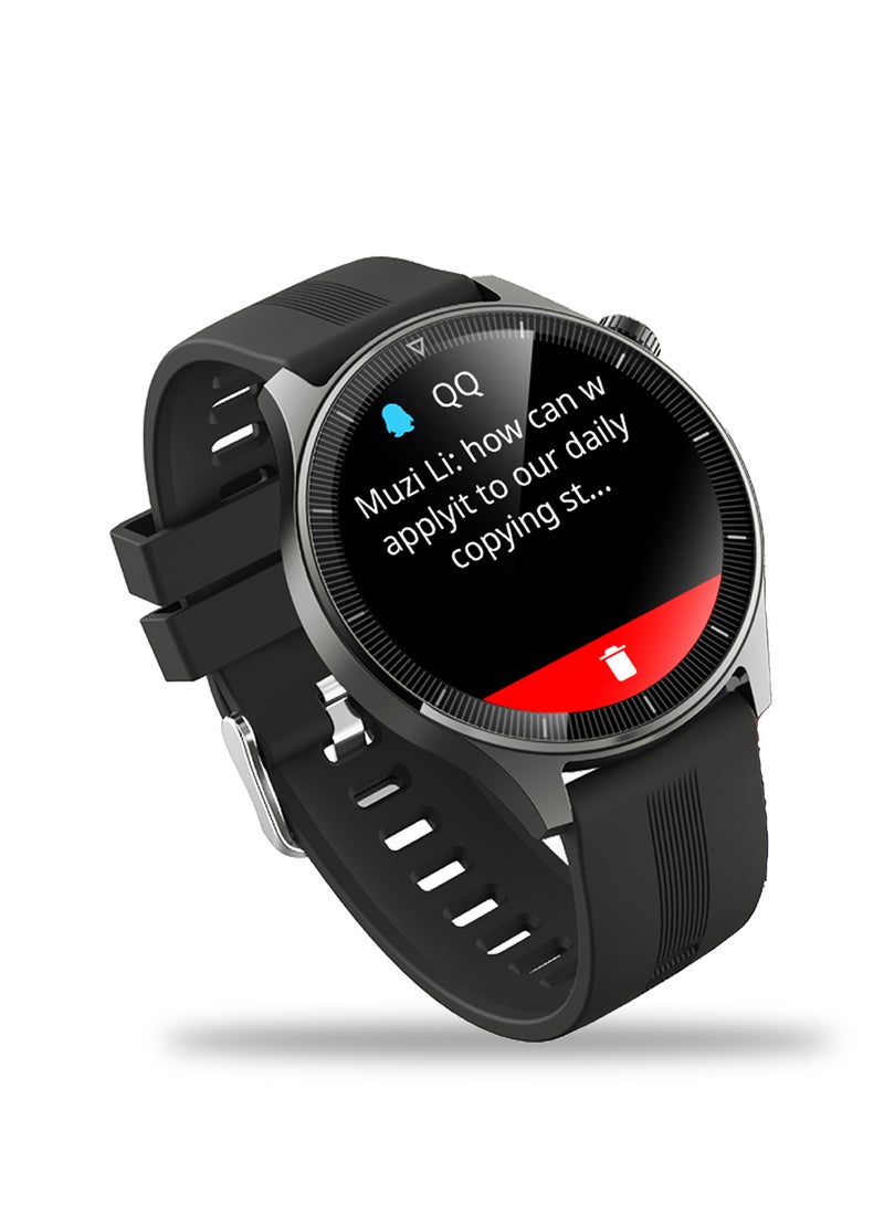 Aukey - Smartwatch with Calling Function, 1.45-inch TFT LCD display, IP67 Waterproof, 15 Days Battery Life Fitness Tracker with Sport & Health tracking & Customise faces SW-2P Grey - Image 1