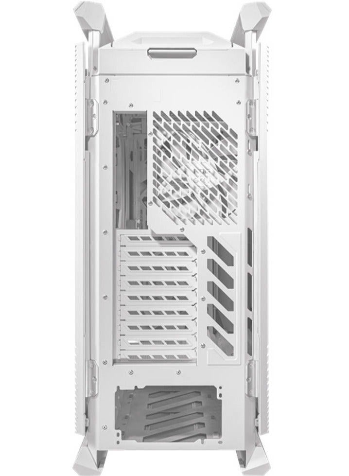 ROG Hyperion GR701 E-ATX PC Case, Tempered Glass Side Panels, Up to 420mm Dual Radiator, 4*140mm Fans, Metal GPU Holder, Compnent Storage, ARGB Fan Hub, 60W Fast Charging, 90DC00F3-B39000 WHITE