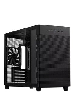 Prime AP201 Tempered Glass mATX Small Tower PC Case, Mesh Black Edition, Removable Dust Filter, Support for 280 & 360mm Radiators, Up to 4 Fans, Standard ATX PSU's, 90DC00G0-B39010 Black