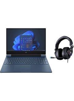 Victus 15 15.6-Inch Display, Core i5-13420H Processor/32GB RAM/1TB SSD/Intel Xe Graphics/Windows 11 With FREE Headset English/Arabic Blue