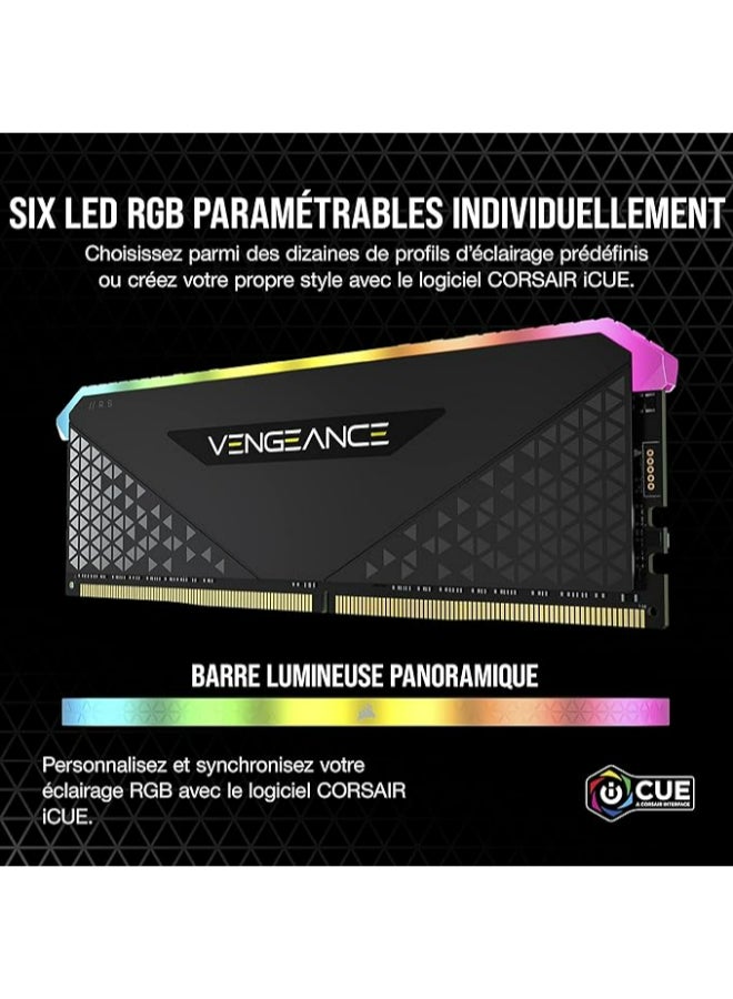 CORSAIR VENGEANCE RGB RS 16GB (2x8GB) DDR4 3200 (PC4-25600) C16 Desktop memory
