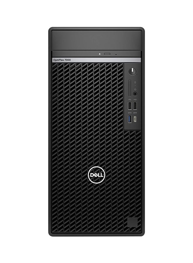 DELL OptiPlex 7000 Tower PC, Core i7-12700 Processor/16GB RAM/512GB SSD/Intel Xe Graphics/Windows 11 Pro english_arabic english_arabic Black  - Image 1
