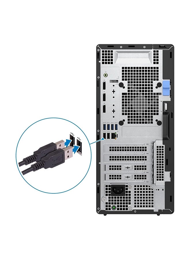 DELL OptiPlex 7000 Tower PC, Core i7-12700 Processor/16GB RAM/512GB SSD/Intel Xe Graphics/Windows 11 Pro english_arabic english_arabic Black  - Image 2