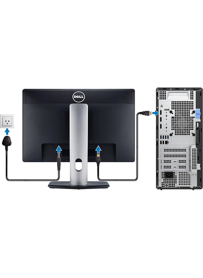 DELL OptiPlex 7000 Tower PC, Core i7-12700 Processor/16GB RAM/512GB SSD/Intel Xe Graphics/Windows 11 Pro english_arabic english_arabic Black  - Image 3