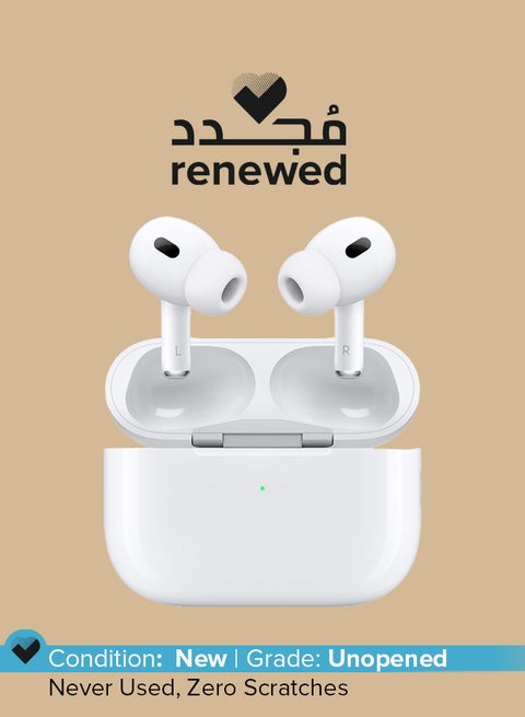 Renewed - AirPods Pro (2nd generation) With MagSafe Case (USB‑C) White