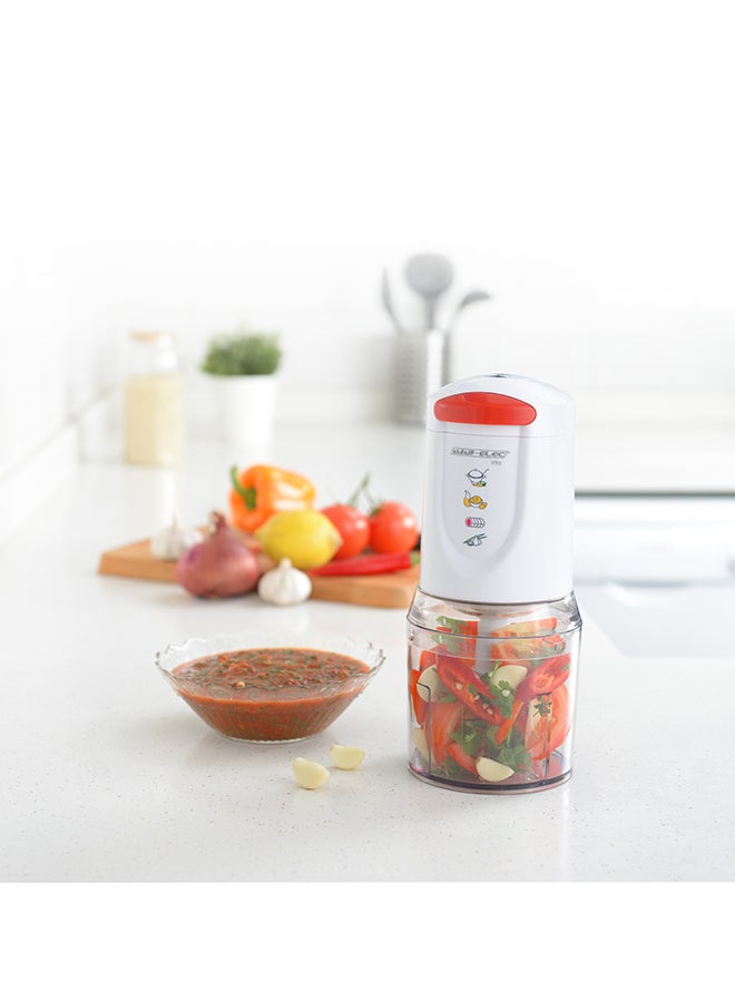ALSAIF-ELEC Stainless Vegetables Chopper 450 W S7611S White/Red  - Image 3