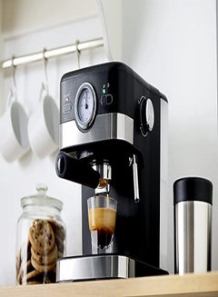 ألسيف إليك Deluxe Coffee Maker 1.5 L 1100 W E03441 Black/Silver  - Image 3