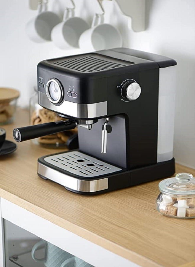 ALSAIF-ELEC Deluxe Coffee Maker 1.5 L 1100 W E03441 Black/Silver  - Image 2