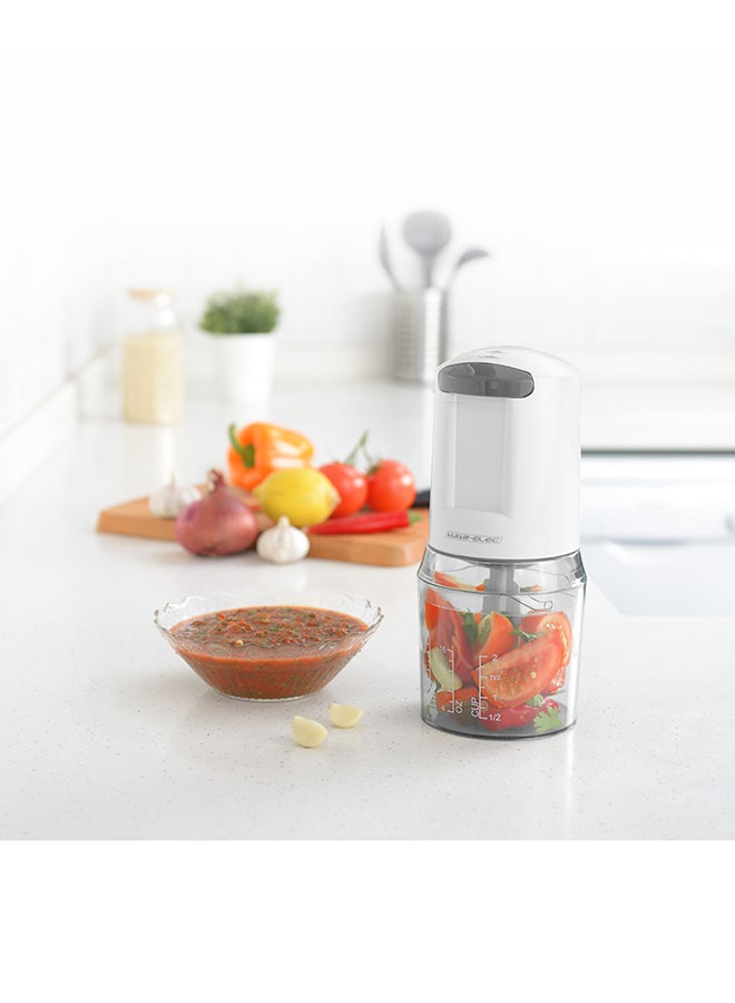 ALSAIF-ELEC Electric Multipurpose Chopper For Perfect And Quick Chopping 500 ml 250 W S65S White/Clear  - Image 2