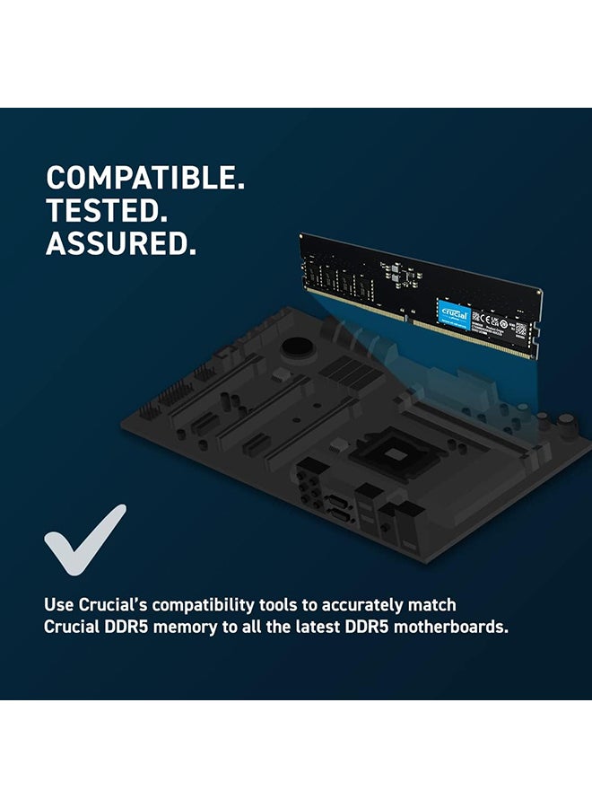 كروشيال ذاكرة الوصول العشوائي 8 جيجابايت DDR5 4800 ميجا هرتز CL40 ذاكرة الكمبيوتر المحمول CT8G48C40S5 8 جيجابايت  - Image 5