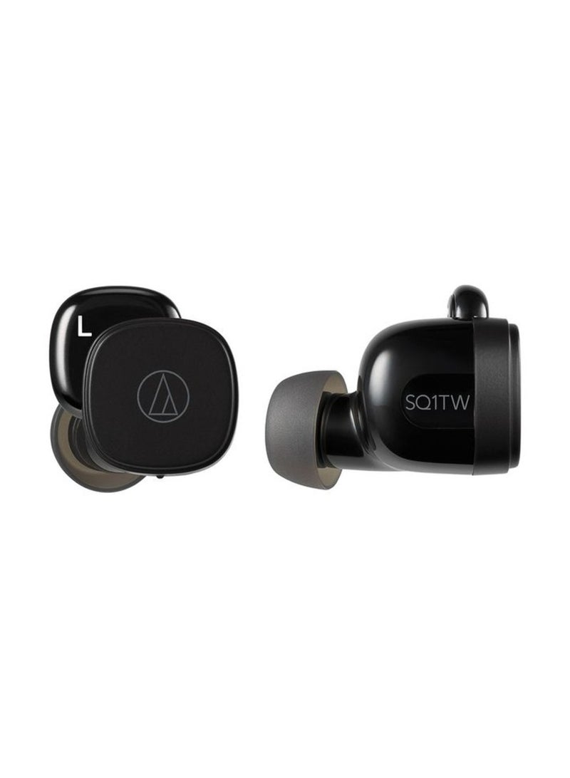 audio-technica ATH-SQ1TW True Wireless In-Ear Headphones Black  - Image 1