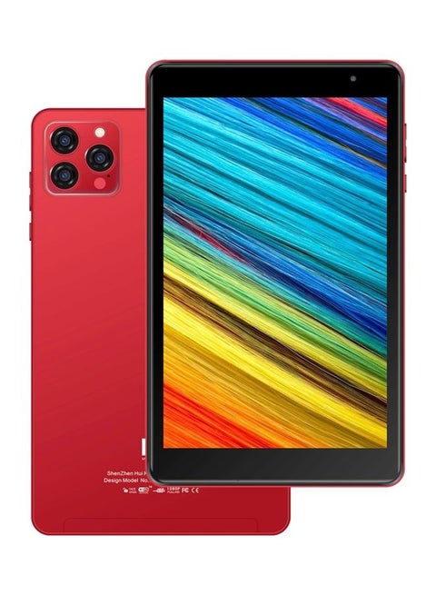 تابلت CM813 Pro يعمل بنظام أندرويد بشاشة 8 بوصة وذاكرة وصول عشوائي 8 جيجابايت وذاكرة داخلية 256 جيجابايت ويدعم الجيل الخامس - إصدار عالمي باللون الأحمر