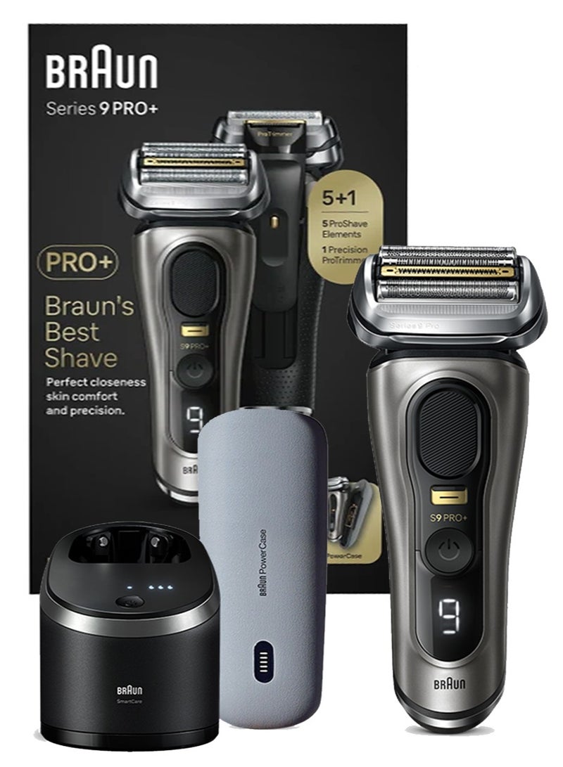 BRAUN Series 9 Pro+ 9575cc Wet And Dry Shaver With 6-In-1 SmartCare Center + PowerCase  - Image 1