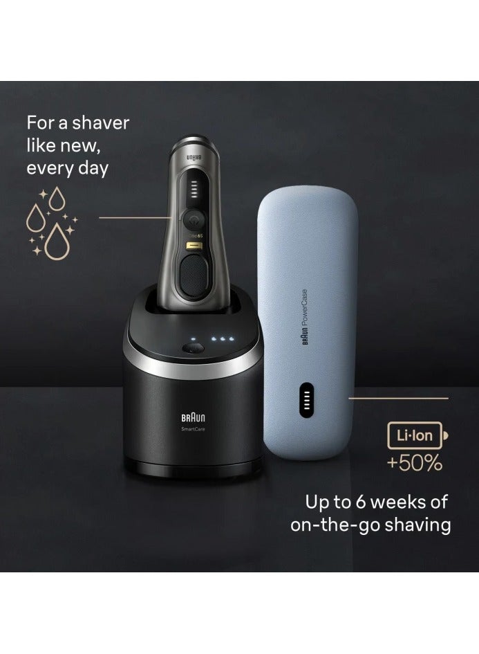 BRAUN Series 9 Pro+ 9575cc Wet And Dry Shaver With 6-In-1 SmartCare Center + PowerCase  - Image 5