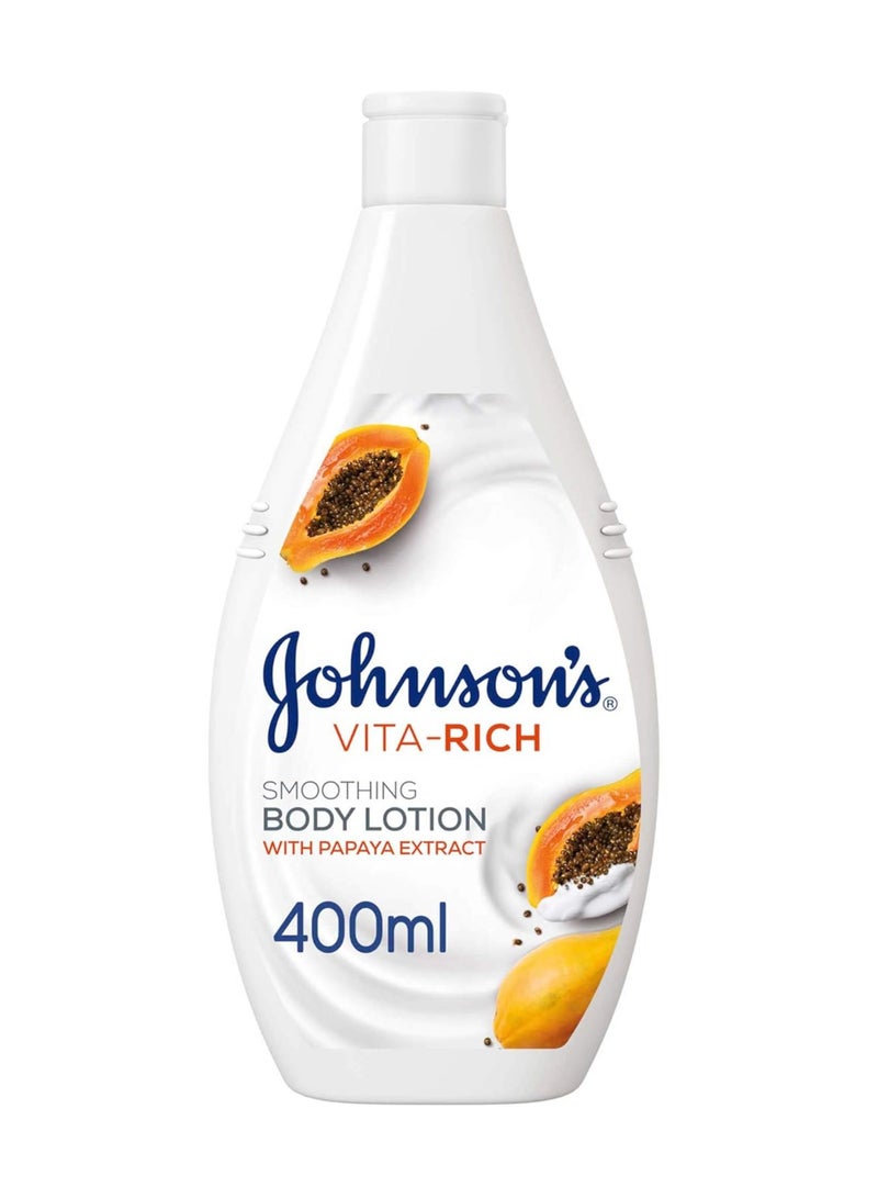 جونسون لوشن الجسم فيتا ريتش للتنعيم بخلاصة البابايا 400 مل - Image 1