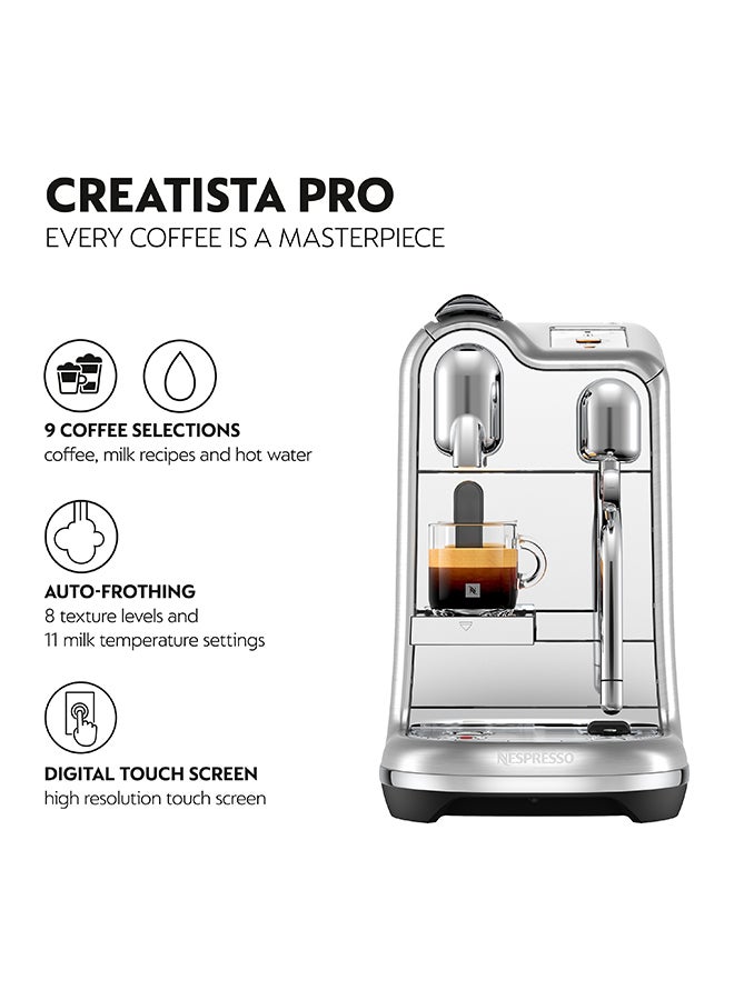 Nespresso Creatista Pro Coffee Machine By Nespresso, Stainless Steel, 2L (UAE Version) Stainless Steel 10kg  - Image 3