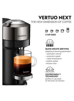 Nespresso Vertuo Next Coffee Machine-Chrome Deluxe Gray 7kg  - Image 5