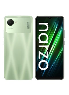 هاتف Narzo 50i Prime ثنائي الشريحة بلون أخضر نعناعي وذاكرة وصول عشوائي (RAM) سعة 4 جيجابايت وذاكرة داخلية 64 جيجابايت ويدعم تقنية 4G LTE