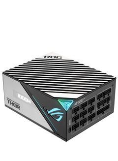 ASUS ROG Thor 1000P2 ATX Power Supply Unit, 1000W, Aura Sync RGB, OLED Display, 80+ Platinum II Certification, 135mm PWM Fan, 0dB Cooling, Fully Modular, High-Performance, Premium Build | 90YE00L4-B0NA00 Black  - Image 4