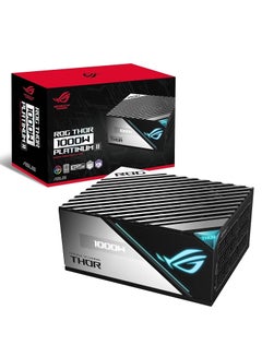 ASUS ROG Thor 1000P2 ATX Power Supply Unit, 1000W, Aura Sync RGB, OLED Display, 80+ Platinum II Certification, 135mm PWM Fan, 0dB Cooling, Fully Modular, High-Performance, Premium Build | 90YE00L4-B0NA00 Black  - Image 1